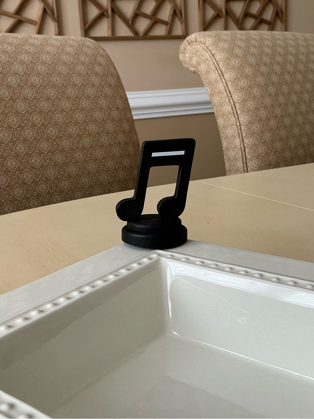 Music Note Platter Decoration - Beamed Sixteenth Note 🎵
